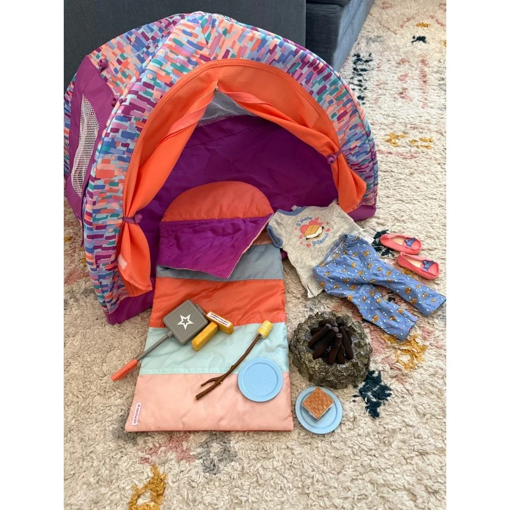 American Girl S'more Fun Camping Set & Pajamas Set